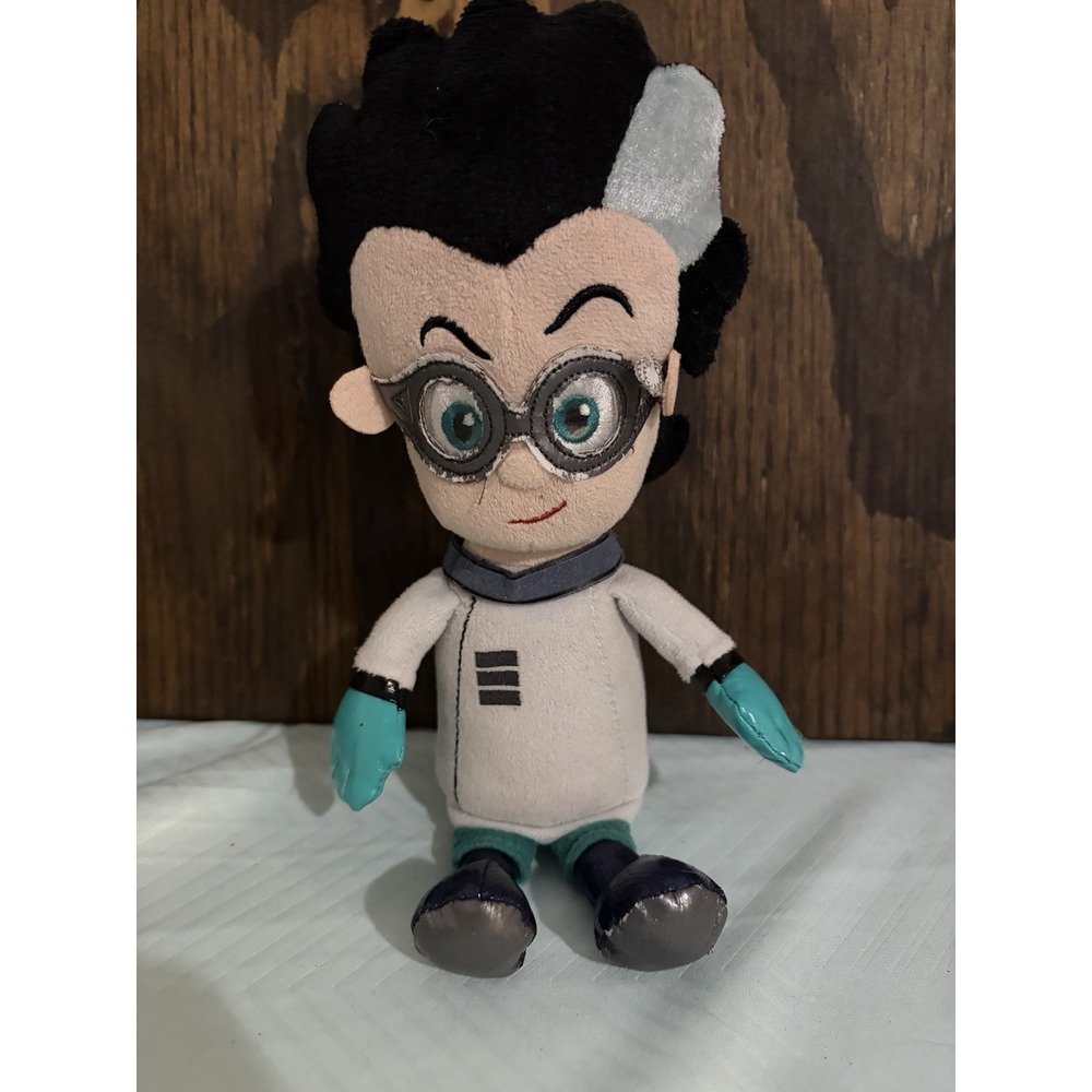 Disney Junior PJ Masks Romeo Bean Plush Doll Soft Toy Mad Scientist Villain 10"
